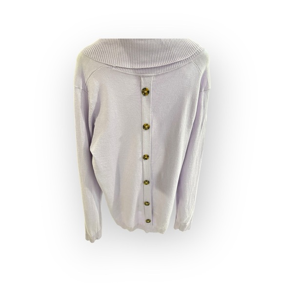 Cable & Gauge Women's White Turtleneck Sweater - Picture 4 of 7